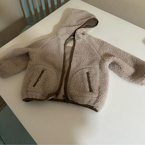 Zara Cozy Tan Sherpa Coat